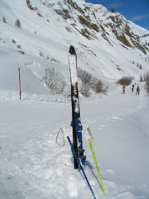 Museumsski eines unserer Mitfahrer