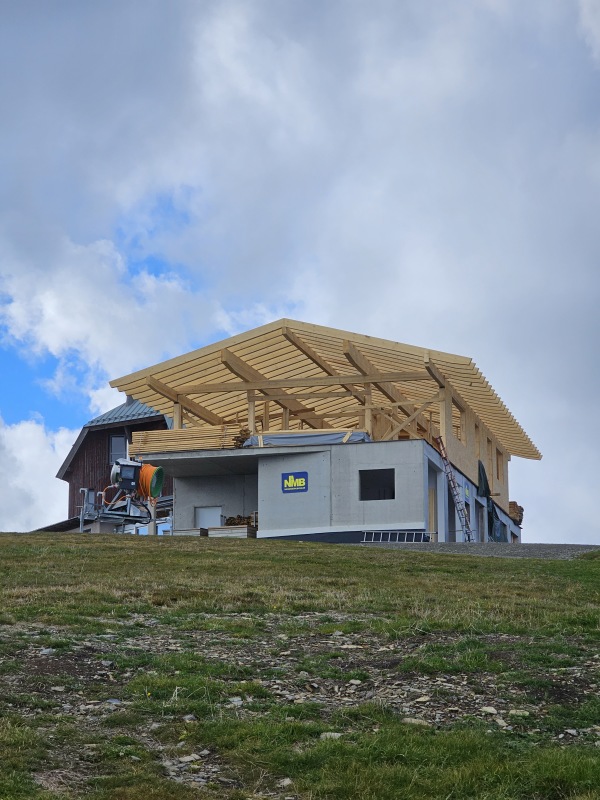 Gipfelhaus-Baustelle (Stand: Ende Oktober 2023)