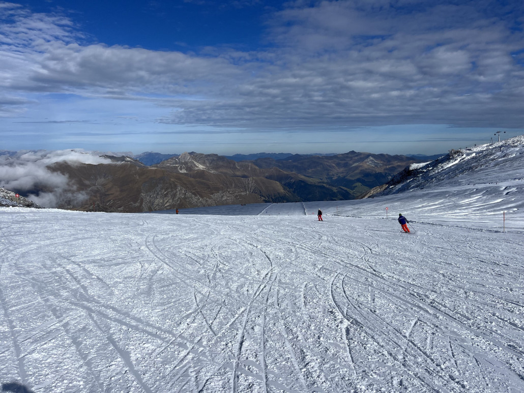 Wenig Schnee aber gut verteilt