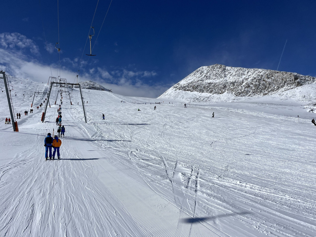 Die Wartezeiten am Olperer waren für uns zu lang, lohnte sich nicht.
