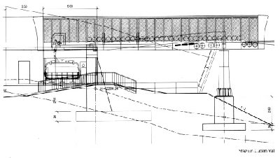 Zeichnung der Bergstation 6KSB Mulinatsch (Quelle: Infobroschüre der Gemeinde Tujetsch für die Gemeindeversammlung vom 31.3.2006)