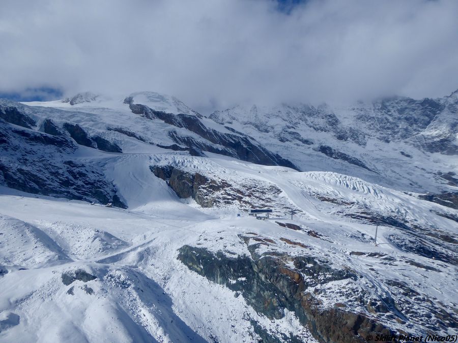 Ehemalige Panoramahang und neue Gletscherbandpiste