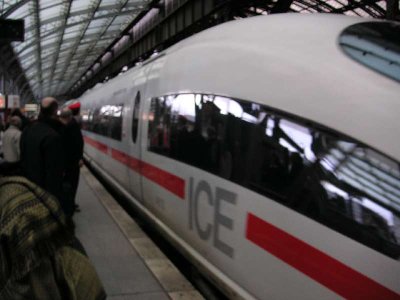 Damit goins bis Frankfurt