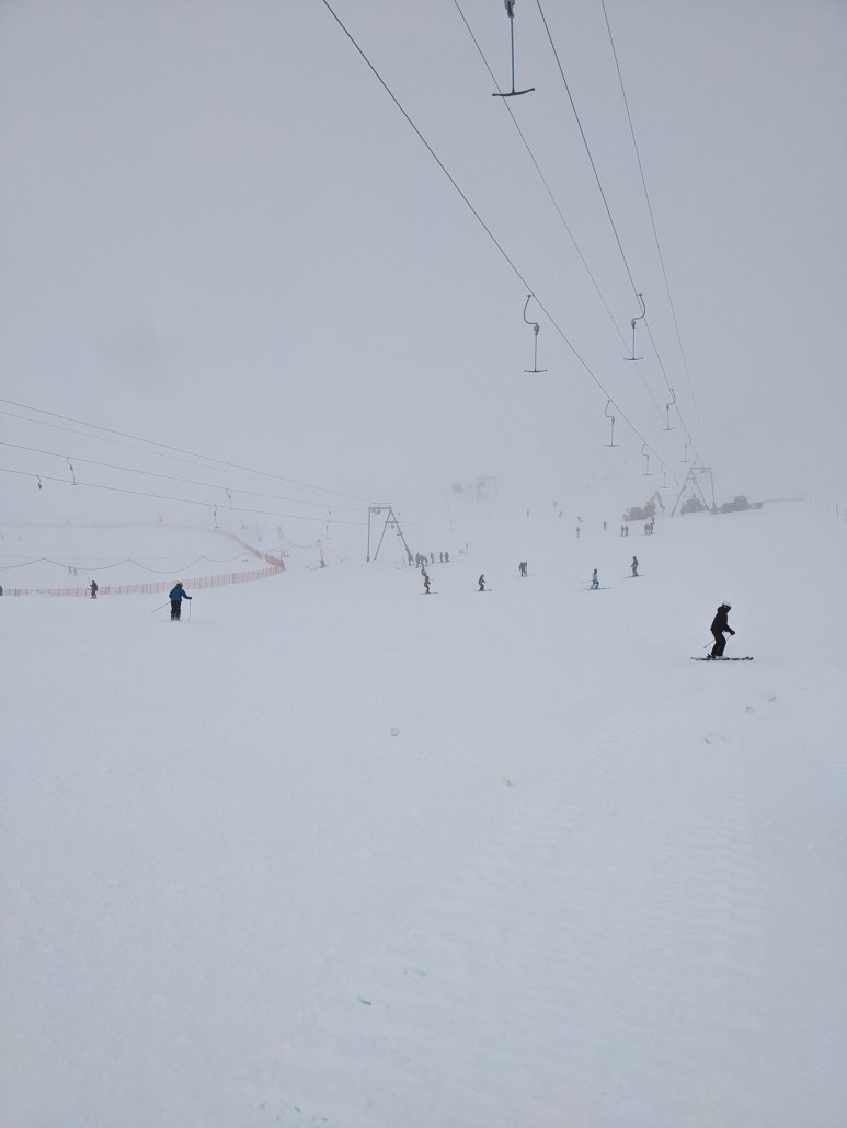 Plateau Rosa, bester Schnee heute.