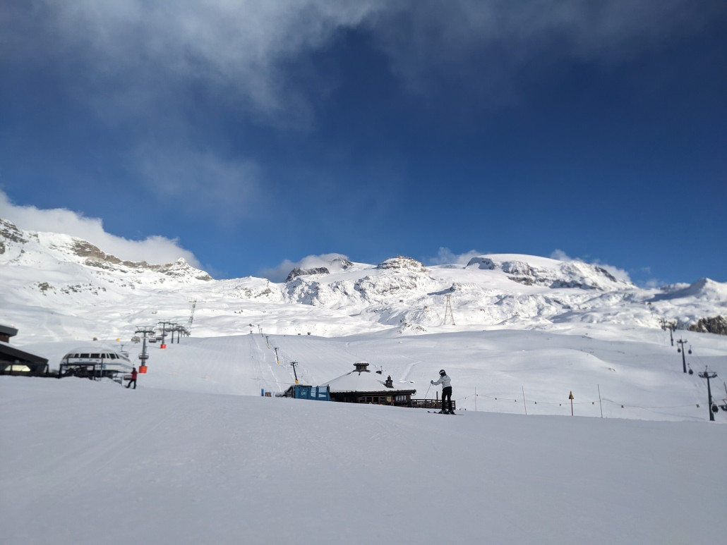 Rückblick Cervinia am Ende des Tages