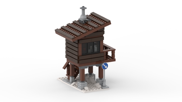 Voll eingerichtete Lifthütte - sie findet neben der Bergstation Platz.