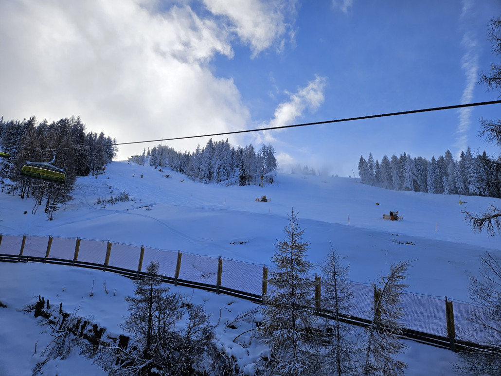 Pisten an der Burgstallalm.