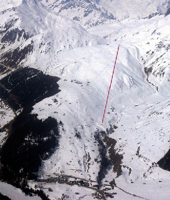 Linienführung neue Sesselbahn