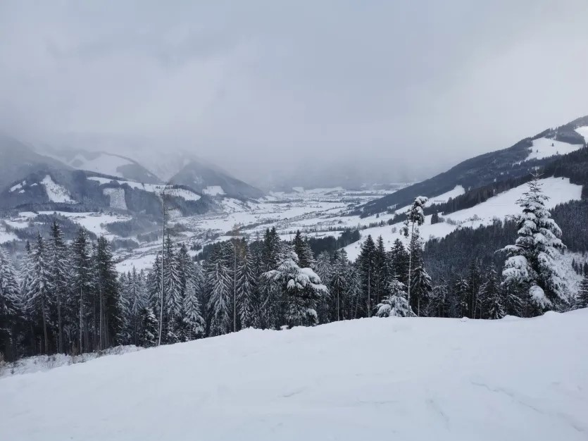 3. Sogar bis Saalfelden hat es runter geschneit.