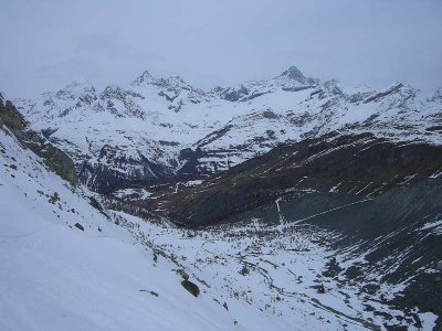 Weiter unten im Hang mit Blickrichtung nach Gant