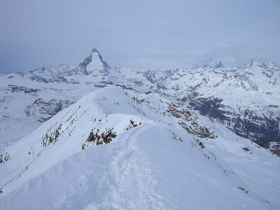 Der ganze Stockhorngrat mit Matterhorn