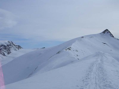 Eigentliches Stockhorn. Links über die geilen Hänge geht's dann runter nach Gant