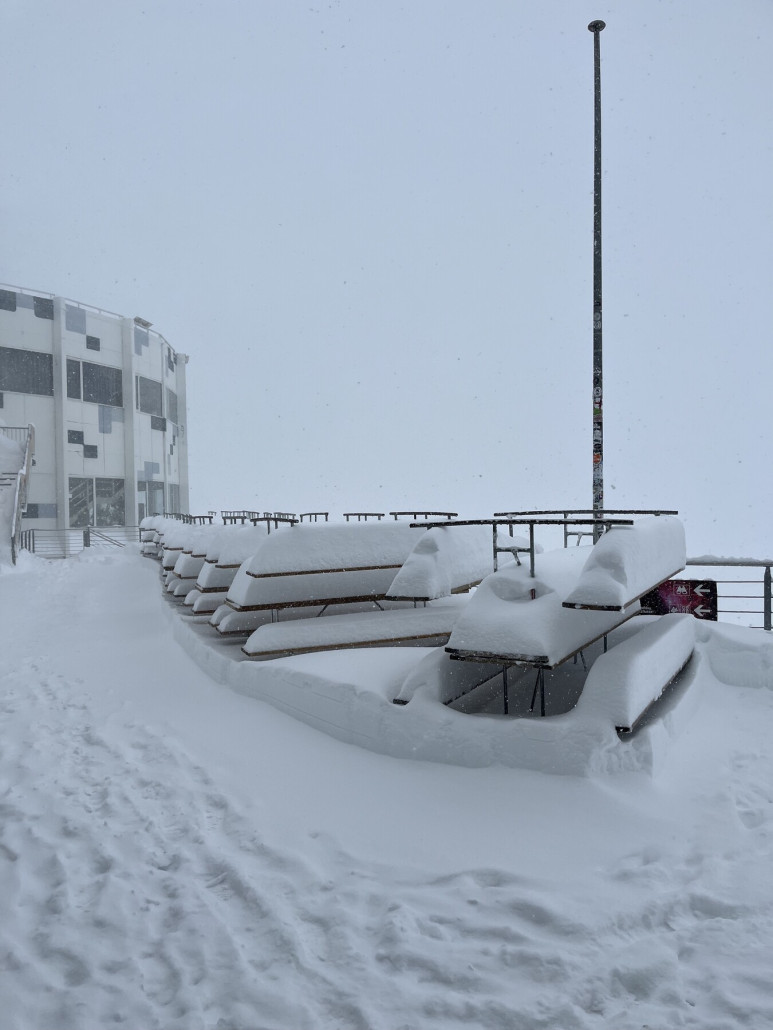 Oben am Crap meldet Laax 50 cm Neuschnee.