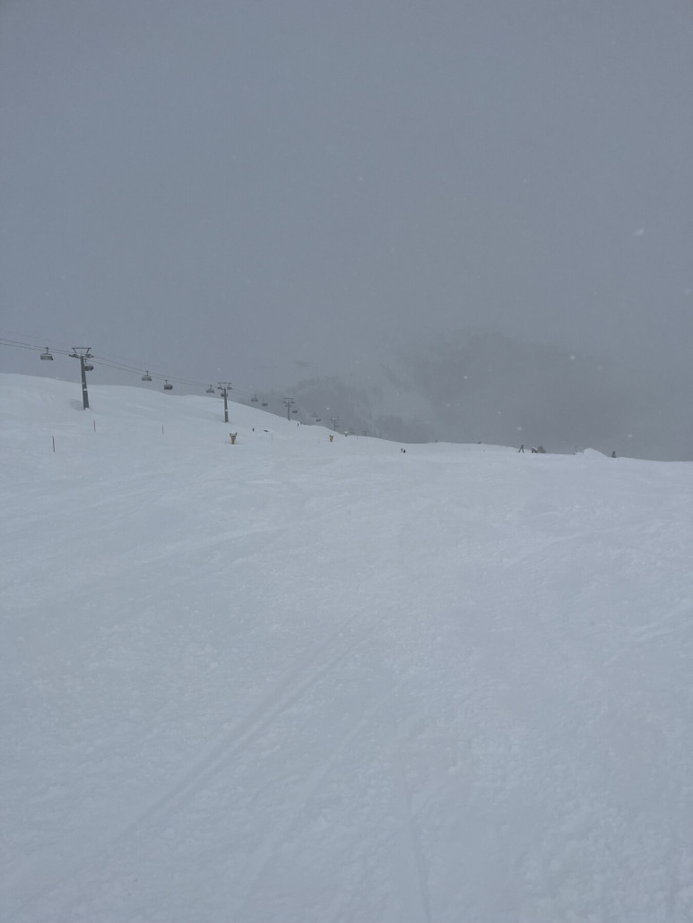 Dadurch 2 - 3 Abfahrten mit guter Sicht.