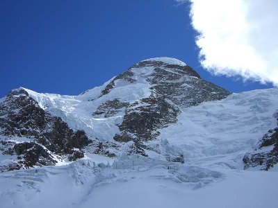 Auch das Breithorn sieht von unten irgendwie imposanter aus als vom Tr. Steg