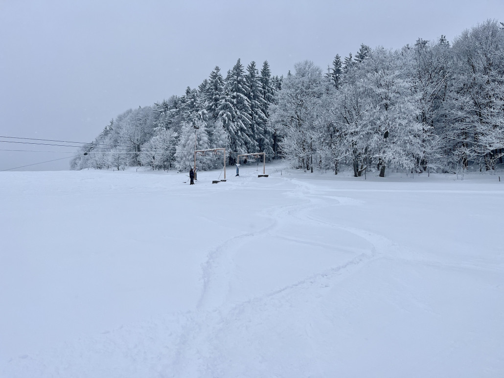 Unsere Spuren, genau deswegen waren wir hier und kamen auf unseren Spaß
