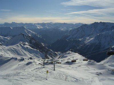 Von der Greitspitze richtung Samnaun