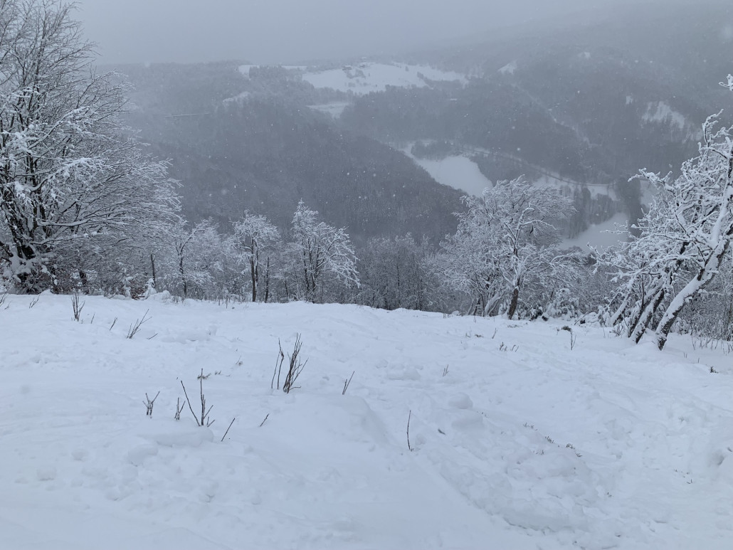 rund 100m nach Start der Route