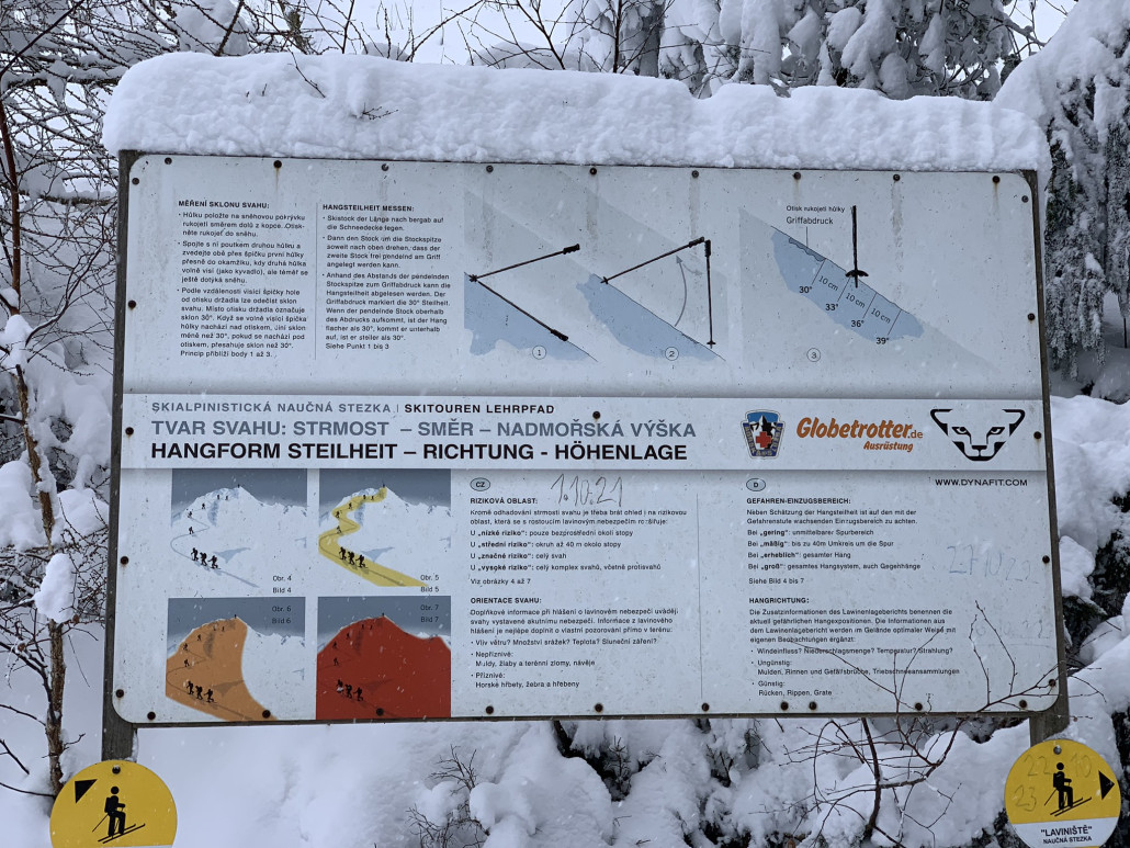 ... befindet sich am Weg der gequert wird, mitten im Nirgendwo dieses Schild ...