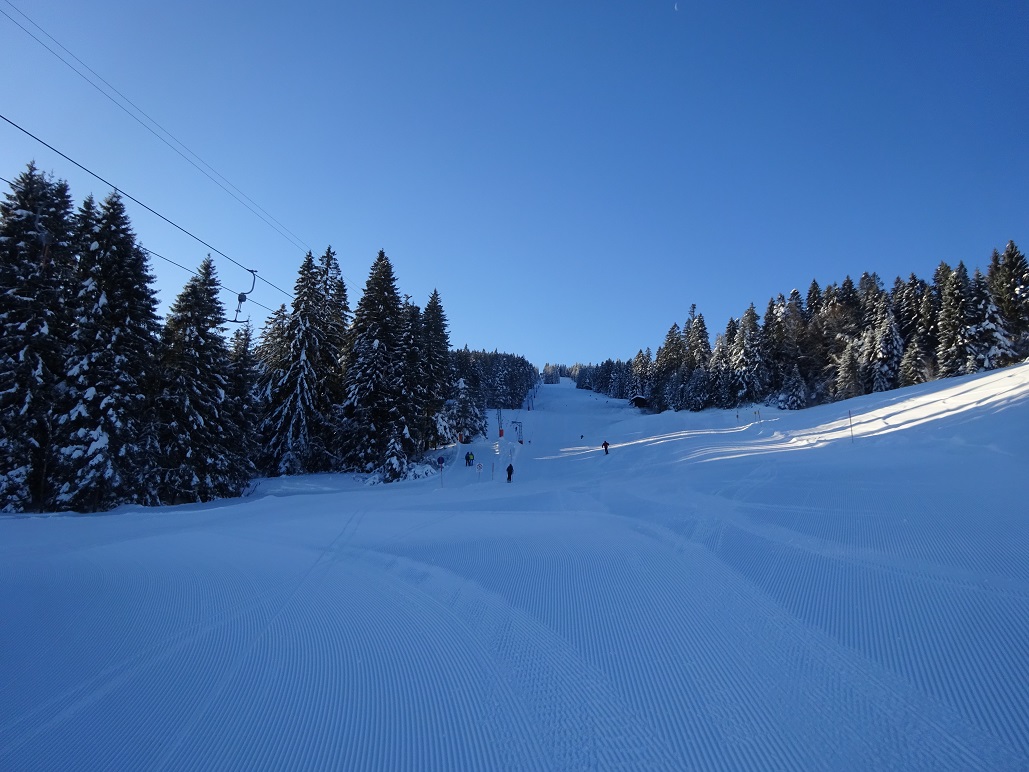 Rückblick auf der Hochälpeleabfahrt