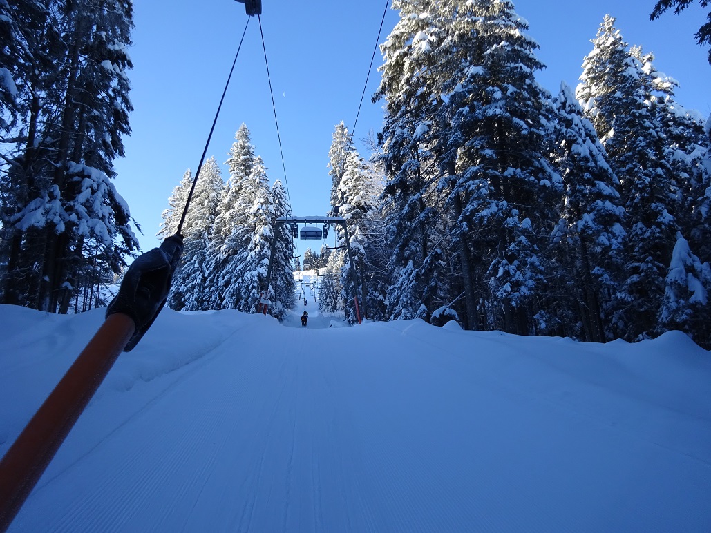 Und im Seeblicklift, hier gab es heute auch einige Fahrten
