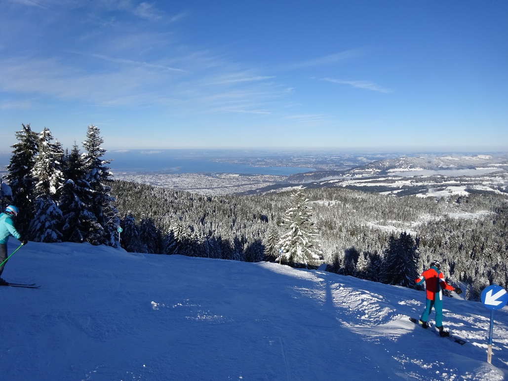 Und auf der Bödelerundfahrt, hatte heute den Flair eines italienischen Skigebietes mit Meeresblick ;)