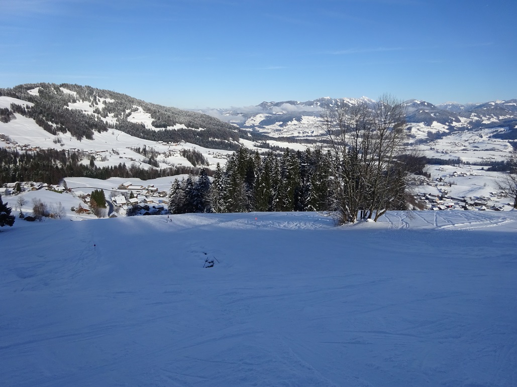 Piste 10 Hag-Halde Tal, die drei Abfahrten hier haben das ideale Gefälle und sind die besten am Bödele