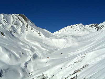 Blick richtung Pezid - so viel Weiß entzückt
