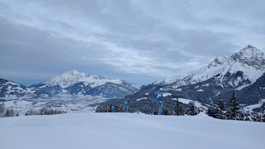 Morgendlicher Blick nach Saalfelden