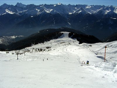 leichte Firnpisten zum Einschwingen