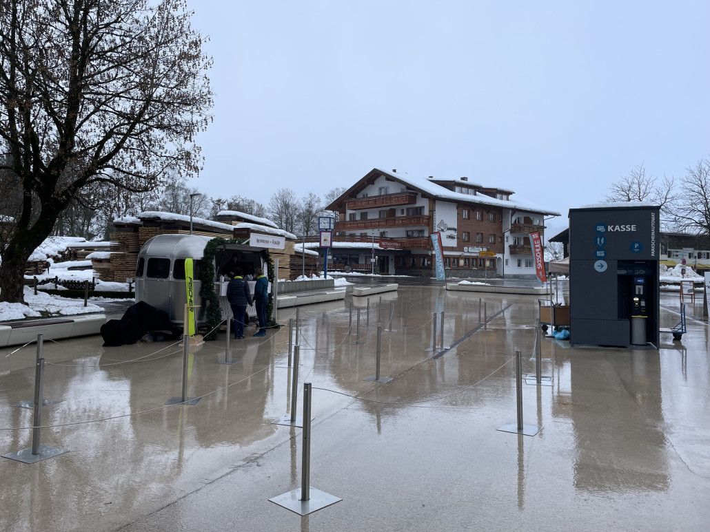 Kaffeestand im Tal wenn’s mal länger dauert.