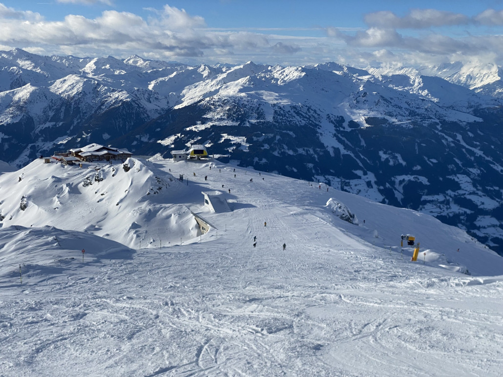 Pistenverbreiterung zum nun sinnvollen Schwung holen um über den ehemaligen Talstationstandort zu kommen