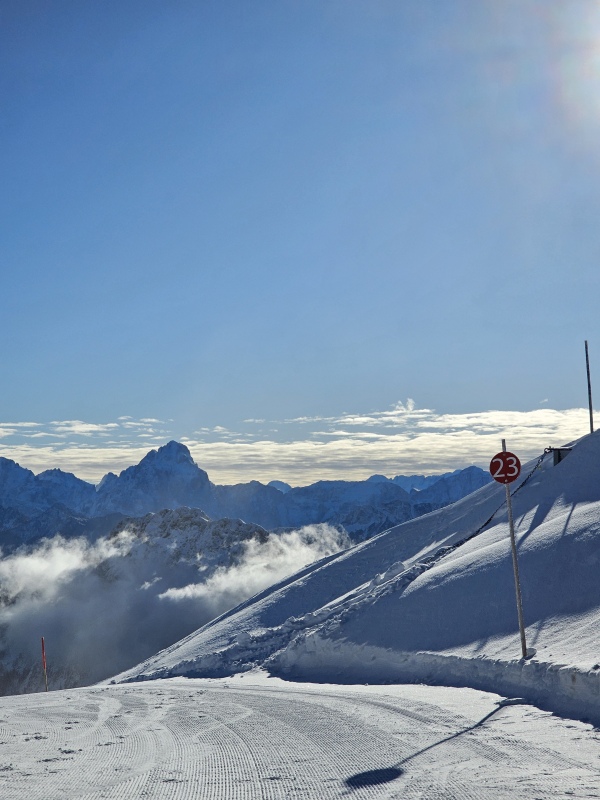 Erste Abfahrt der Saison.