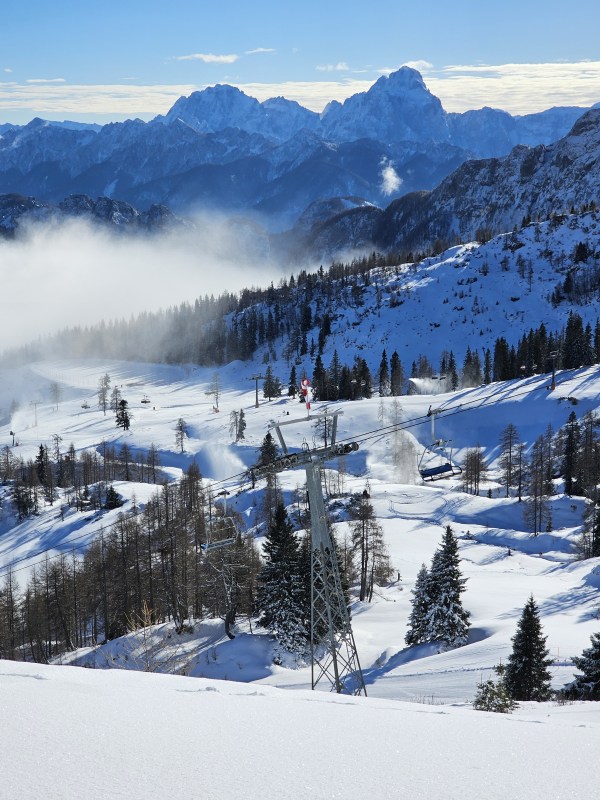 Herrliche Aussicht in den Karnischen Alpen.