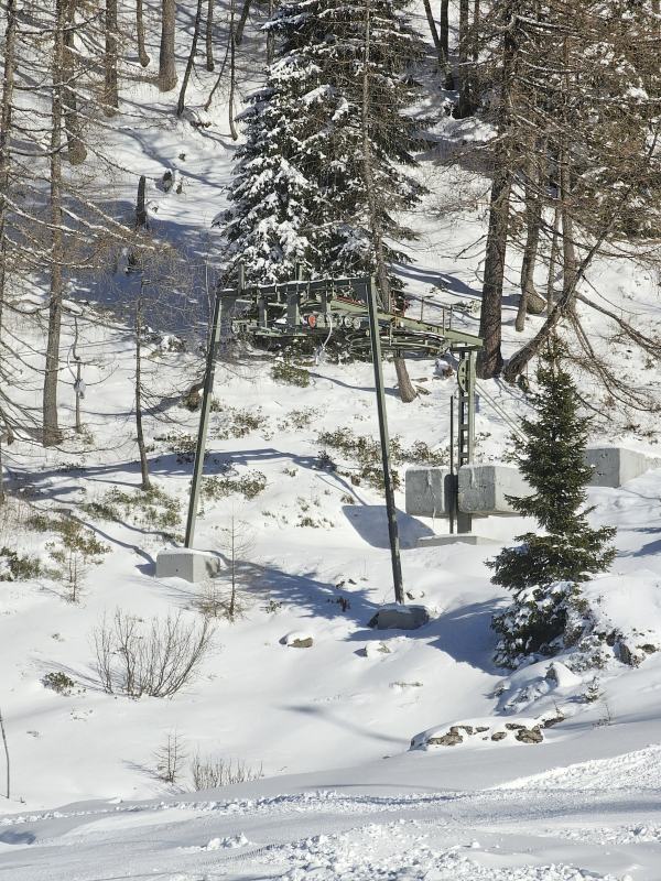 Bergstation des Schlepplifts.