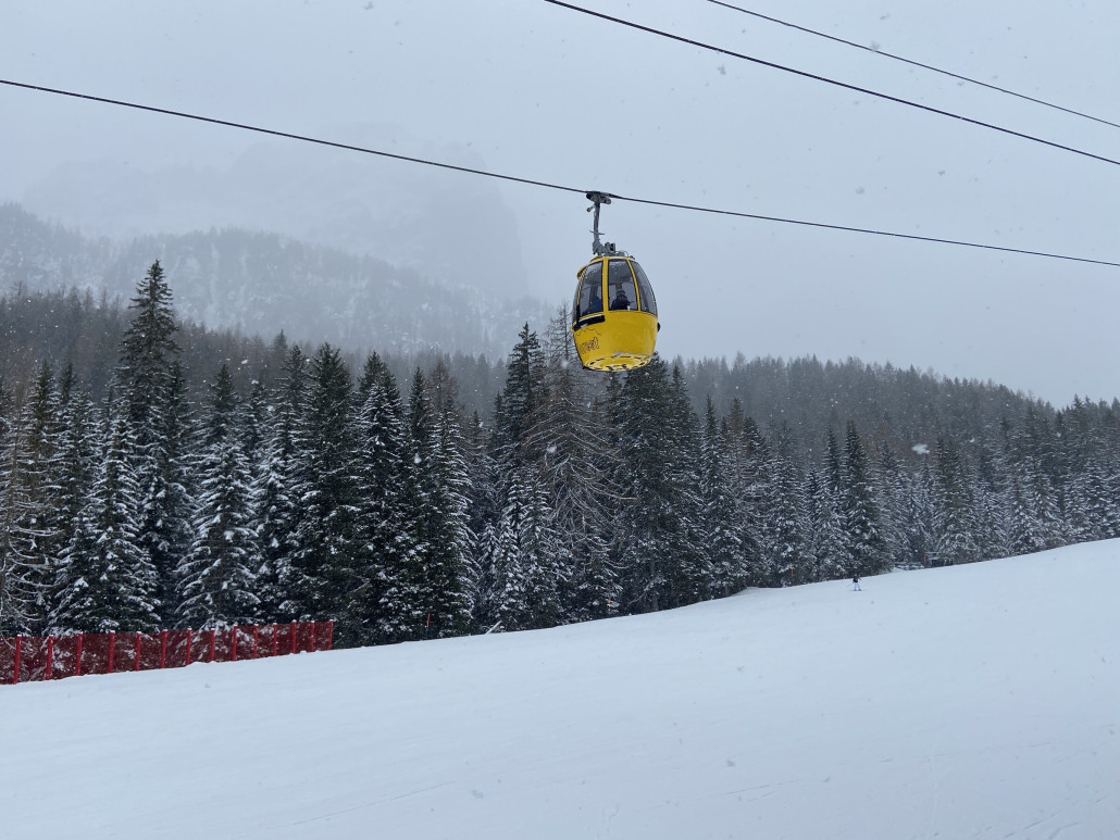 Es hat sogar etwas geschneit, hielt sich aber in Grenzen