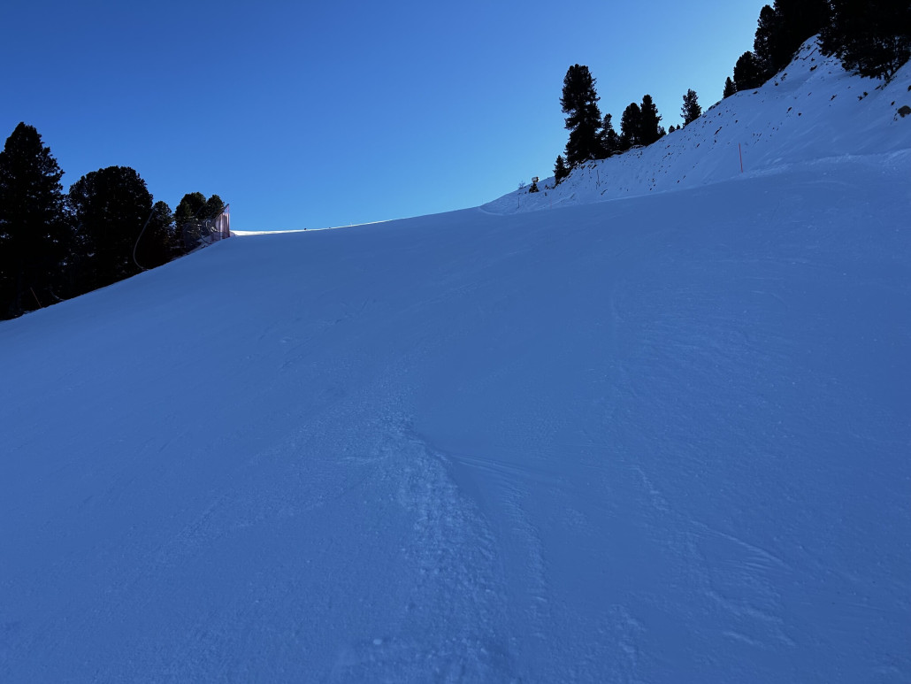 Prafiori. Generell ist es hier Dezember und Jänner vormittags schattig