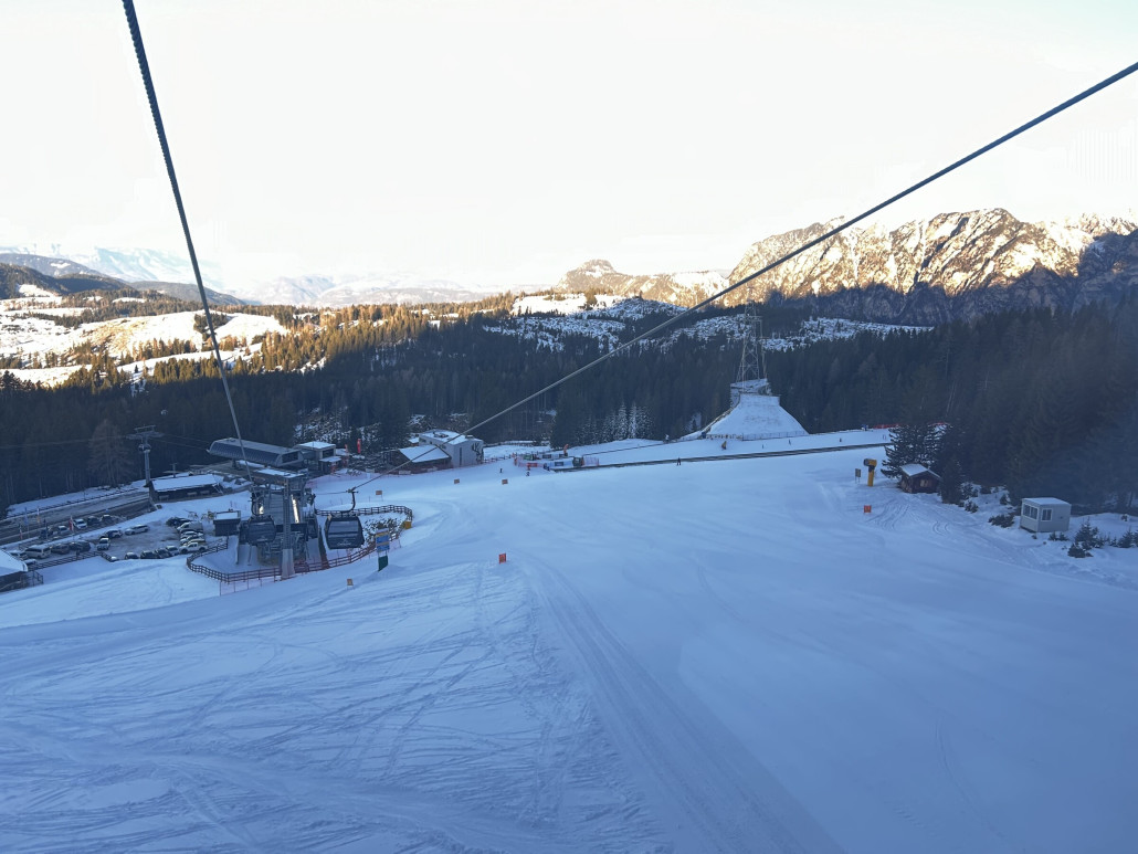 An der Frommeralm wurde der Nani Bereich umgestaltet und die Piste ist dadurch wesentlich breiter geworden.