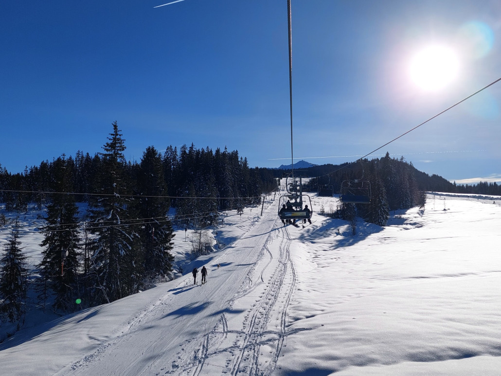 Wohl der flachste Hang, an dem ich je gefahren bin