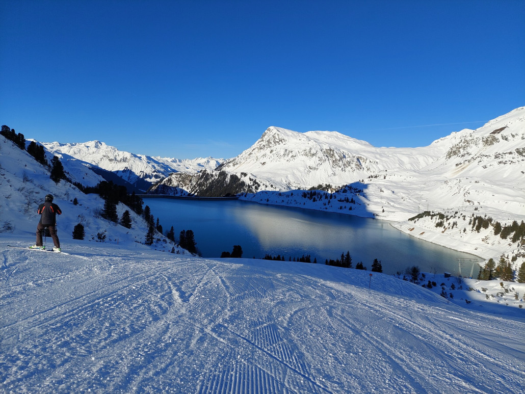 Blick auf den Stausee