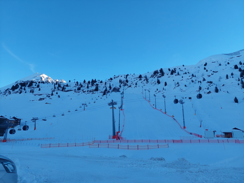 Der Blick vom Parkplatz macht Laune