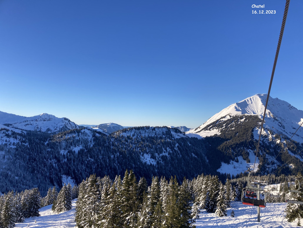 Vom sessellift Cornebois, und Mont de Grange