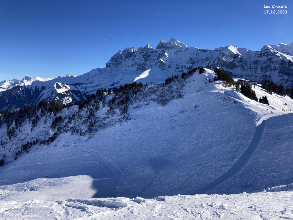 Vom Gipfel des sessellifts Crosets 8