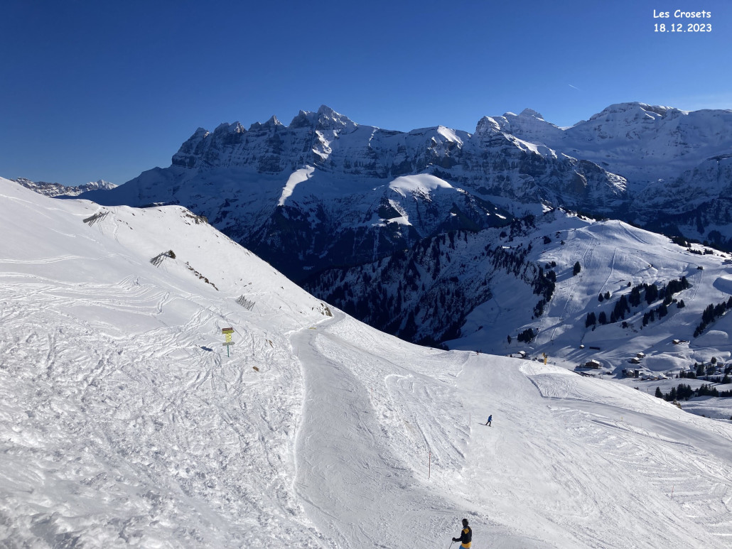 Von les Portes de l'hiver in les Mossettes