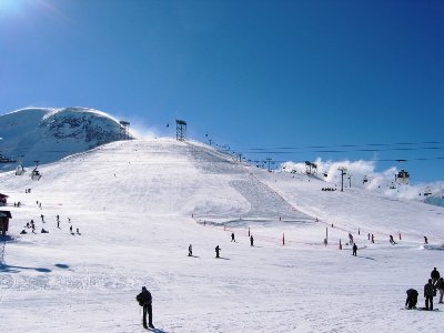 Breite Pisten im Bereich Crêtes