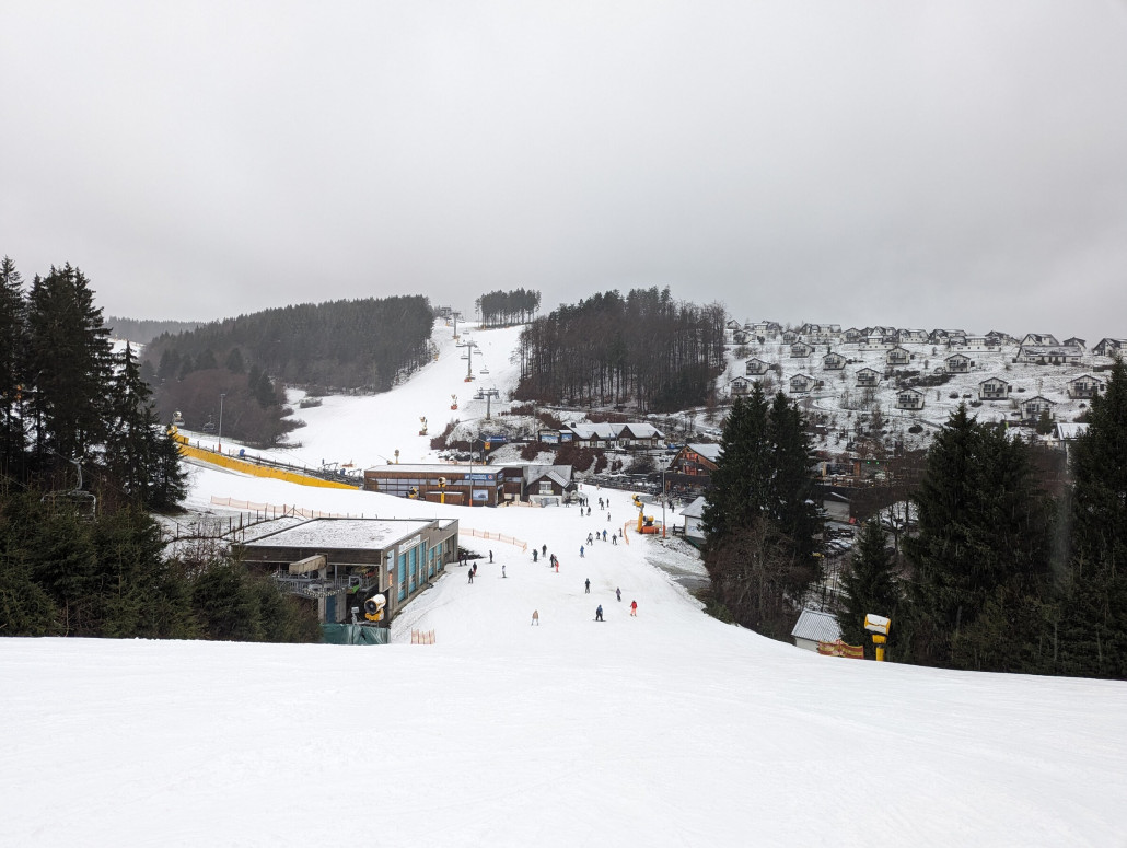 Trotz des mäßigen Wetters war bemerkenswert viel Betrieb.