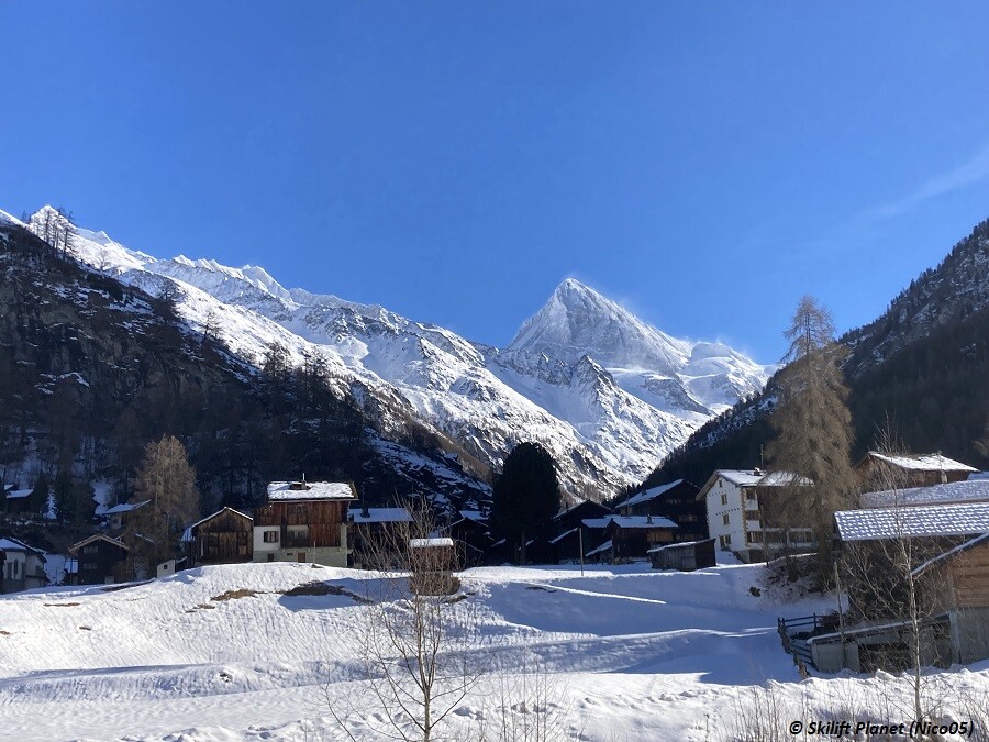 Les Haudères und die Dent-Blanche