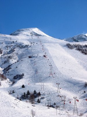 Diable-Abfahrt im Zoom. Jetzt noch ein kleiner Lanzenwald... ;-)