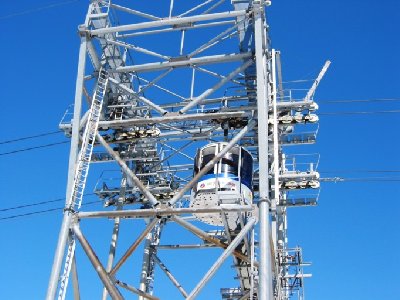 Die Stütze direkt am Grat