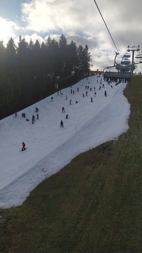 Hochbetrieb auf der Weltcuppiste